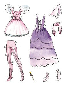 open lace back dress Trinity Stamps - Dies - Paper Cut Characters - Add-On main image 0