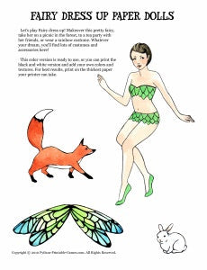 Fairy Dress-Up Paper Dolls Printable Games Fairy Dress-Up Paper Dolls Printable Games