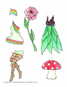 fairy doll dress up games Fairy Dress-Up Paper Dolls – Printable Games