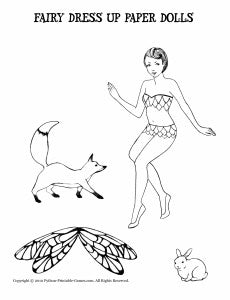 Fairy Dress-Up Paper Dolls – Printable Games