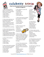 Famous Mothers Trivia