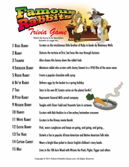 Famous Rabbits Trivia