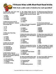 Fast Food Trivia Game