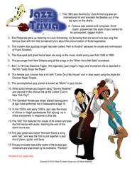 History of Jazz Trivia
