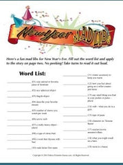 New Year Mad Libs