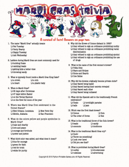 Mardi Gras Trivia