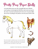 Pony Paper Dolls to Print