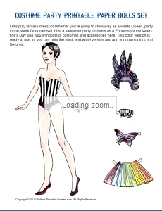 Costume Party Paper Dolls Costume Party Paper Dolls