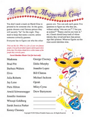 Mardi Gras Masquerade