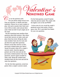 Newlywed Valentine game
