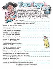 Mama Says Mad Libs