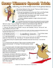 Oscar Acceptance Speeches