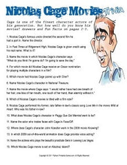 Nicolas Cage Movies Trivia