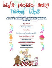 Picnic Song Mad Libs