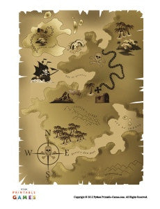Printable Pirate Treasure Map Template