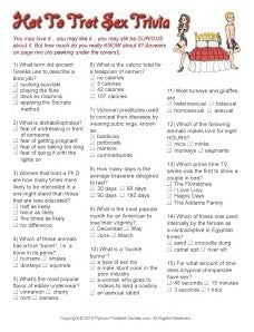 Sex Trivia Printable Games Sex Trivia Printable Games