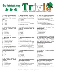 St. Patrick's Day Trivia