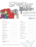 Spooky Silly Mad Libs