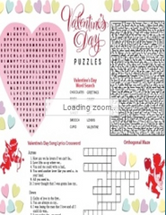 Valentine Puzzles Placemat