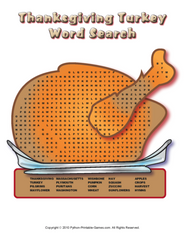 Thanksgiving Wordsearch