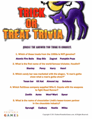 Trick Or Treat Trivia