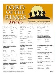 Lord of the Rings Trivia