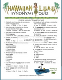 Luau Synonyms Quiz